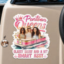 Art Design,Pontoon,Gift For Bestie,Playful,Summer,Photo - Watercolor - Remove BG - Custom Photo Realistic Watercolor Art Pontoon Queens Classy Sassy - Personalized Magnet