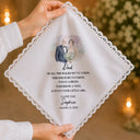 Art Design,Sentimental,Gift For Mother,Wedding,Photo - Watercolor - Remove BG - Custom Photo Realistic Watercolor Art Today A Bride Tomorrow A Wife - Personalized Handkerchief