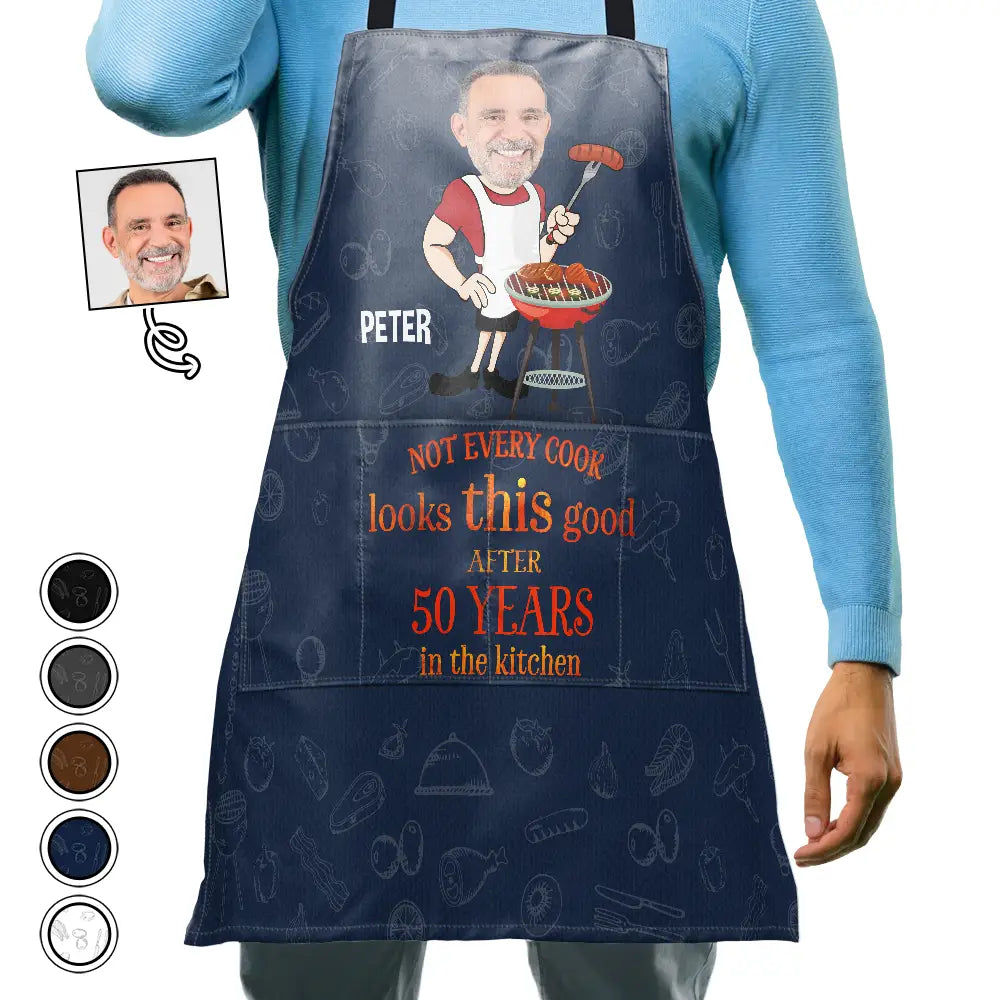 Custom Photo Not Every Cook Looks This Good - Personalized Apron