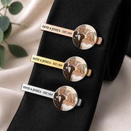 Custom Photo,Romantic,Gift For Couples,Wedding,Upload Full Photo - Custom Photo Romantic Wedding Couple - Personalized Tie Clip
