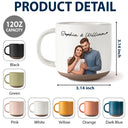 Custom Photo,Art Design,Gift For Couples,Romantic,Photo - Semi Realistic Portrait - Custom Photo Semi Realistic Portrait Couple I Love You - Personalized Pottery Mug