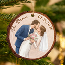 Art Design,Christmas,Married Couple,Gift For Couples,Photo - Semi Realistic Portrait,Happy - Custom Photo Semi Realistic Portrait Couple Romantic Portrait - Personalized Custom Shaped Wooden Ornament