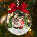 Art Design,Gift For Bestie,Christmas,Cozy,Photo - Semi Realistic Portrait - Custom Photo Semi Realistic Portrait Family Bestie Couple Portrait - Personalized 3D Acrylic Ball Ornament