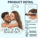 Custom Photo,Art Design,Family,Adorable,Photo - Semi Realistic Portrait - Custom Photo Semi Realistic Portrait Family Couple Pet Lovers Portrait - Personalized Acrylic Car Hanger