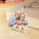 Custom Photo, Art Design, Family, Adorable, Photo - Semi Realistic Portrait - Custom Photo Semi Realistic Portrait Family Couple Pet Lovers Portrait - Personalized Acrylic Keychain