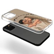 Custom Photo, Art Design, Gift For Couples, Romantic, Photo - Semi Realistic Portrait - Custom Photo Semi Realistic Portrait You & Me We Got This - Personalized Clear Phone Case