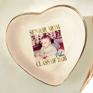 Graduation,Gift For Mother,Gift For Yourself,Gift For Women,Happy,Photo - Custom Photo Senior Mom Graduation - Personalized Ring Dish