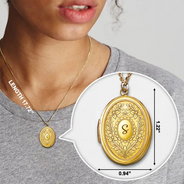 Custom Photo,Gift For Yourself,Gift For Women,Happy - Custom Photo Simple Initial Necklace - Personalized Locket Necklace