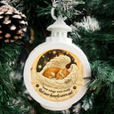 Art Design,Sentimental,Christmas,Pet Lovers,Memorial,Photo - Sleeping Dog Cat Baby - Custom Photo Sleeping Angel Your Wings Were Ready Dog Pet Lovers Memorial - Personalized Candlelight Lantern Ornament