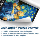 Gift For Father,Gift For Grandpa,Non-Eng,Photo - Starry Night,Proud - Custom Photo Starry Night Best Dad Papa Ever - Personalized Poster
