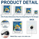 Gift For Father,Custom Photo,Art Design,Adorable,Photo - Starry Night  - Custom Photo Starry Night Drive Safe Daddy I Love You - Personalized Acrylic Car Vent Clip