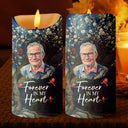 Art Design,Memorial Loved One,Christmas,Sympathetic,Family,Memorial,Photo - Starry Night - Custom Photo Starry Night Memorial When You Miss Me Have No Fear - Personalized Flameless LED Candle