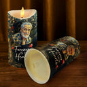Art Design,Memorial Loved One,Christmas,Sympathetic,Family,Memorial,Photo - Starry Night - Custom Photo Starry Night Memorial When You Miss Me Have No Fear - Personalized Flameless LED Candle