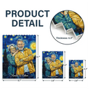 Custom Photo,Art Design,Gift For Couples,Top Market,Romantic,Photo - Starry Night  - Custom Photo Starry Night Romantic Couple Anniversary - Personalized Building Brick Blocks