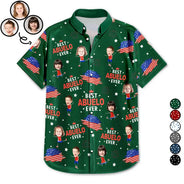 Custom Photo,Independence Day,Gift For Grandpa,Top Market,Adorable,Cut-Face Photo - Custom Photo Stars And Stripes Best Dad Grandpa Ever - Personalized Hawaiian Shirt
