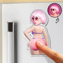 Custom Photo,Summer,Gift For Men,Gift For Yourself,Humorous,Cut-Face Photo - Custom Photo Summer Calling Booty - Personalized Squishy Acrylic Fridge Magnet