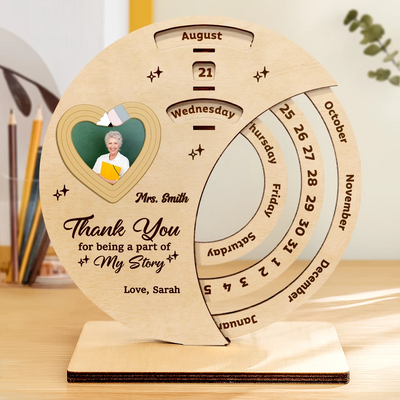 Spinning Perpetual Desk Calendar