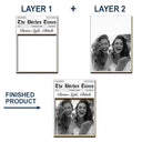 Custom Photo,Gift For Bestie,Photo,Humorous - Custom Photo The Besties Times - Personalized Custom Shaped Car Visor Clip