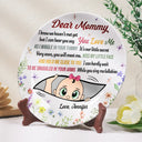 Custom Photo,New baby,New Mom,Gift For Mother,Happy - Custom Photo The Bump Snuggles In Your Arms - Personalized Ceramic Plate
