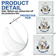 Christmas,Golf,Gift For Bestie,Happy - Custom Photo The Dream Golf Team - Personalized Custom Shaped Acrylic Ornament