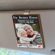 Custom Photo,Photo,Sympathetic - Custom Photo The Heaven Times - Personalized Custom Shaped Car Visor Clip