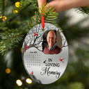 Christmas, Custom Photo, Sad, Memorial - Custom Photo The Moment Your Heart Stopped - Personalized Metal Ornament