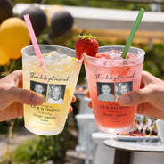 Custom Photo, Romantic, Gift For Couples, Wedding, Dynamic Photo - Custom Photo These Kids Got Married Vintage - Personalized Frosted Cups