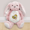 Pet Lovers, Cat Lovers, Dog Lovers, Sad, Memorial, Family, Gift For Sibling, Parents, Gift For Grandparents - Custom Photo Think Of Me In Your Heart Memorial - Personalized Soft Toy Bunny