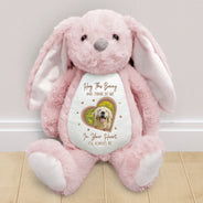 Pet Lovers, Cat Lovers, Dog Lovers, Sad, Memorial, Family, Gift For Sibling, Parents, Gift For Grandparents - Custom Photo Think Of Me In Your Heart Memorial - Personalized Soft Toy Bunny