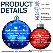 Christmas,New baby,New Dad,New Mom - Custom Photo This Christmas I'll Be Snuggled Up Newborn Baby - Personalized Ball Ornament