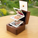 Gift For Yourself,Gift For Women,Gift For Men,Gift For Grandpa,Gift For Father,Parents,Gift For Grandparents,Love - Custom Photo This Grandma Belongs To The Kids - Personalized Wooden Accordion Photo Box