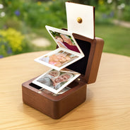Gift For Yourself,Gift For Women,Gift For Men,Gift For Grandpa,Gift For Father,Parents,Gift For Grandparents,Love - Custom Photo This Grandma Belongs To The Kids - Personalized Wooden Accordion Photo Box