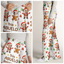 Gift For Grandpa, Gift For Mother, Gift For Father, Gift For Grandma, Happy, Christmas - Custom Photo This Grandpa Dad Belongs To Grandkids Christmas Characters - Personalized Pajama Pants