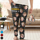Custom Photo,Happy,Gift For Grandpa,Gift For Grandparents,Gift For Grandma,Gift For Mother,Gift For Father - Custom Photo This Grandpa Grandma Belongs To Kids Pet Face - Personalized Pajama Pants
