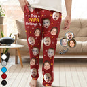 Custom Photo,Happy,Gift For Grandpa,Gift For Grandparents,Gift For Grandma,Gift For Mother,Gift For Father - Custom Photo This Grandpa Grandma Belongs To Kids Pet Face - Personalized Pajama Pants