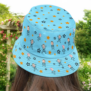 Gift For Grandma,Gift For Mother,Love,Stick Figure - Custom Photo This Grandpa Grandma Dad Mom Belongs To Kids Pet - Personalized Bucket Hat
