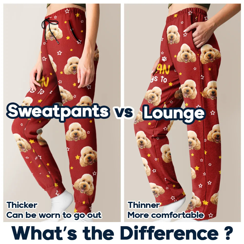 Pet Lovers, Pet Mom, Pet Dad, Dog Lovers, Dog Mom, Dog Dad, Cat Lovers, Cat Mom, Cat Dad, Custom Photo - Custom Photo This Human Belongs To Dog Cat Cute Face Cut - Personalized Pajama Pants