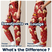 Pet Lovers, Pet Mom, Pet Dad, Dog Lovers, Dog Mom, Dog Dad, Cat Lovers, Cat Mom, Cat Dad, Custom Photo - Custom Photo This Human Belongs To Dog Cat Cute Face Cut - Personalized Pajama Pants