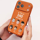 Gift For Mother,Gift For Women,Happy,Gift For Yourself,Gift For Grandma,New Mom,Gift For Father,Gift For Grandpa,Gift For Men,New Dad - Custom Photo This Daddy Belongs To - Personalized Leather Phone Case