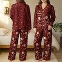 Gift For Grandma,Gift For Mother,Funny - Custom Photo This Nana Mom Belongs To Grandkids - Personalized Satin Pajama Set