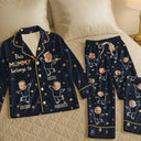 Gift For Grandma,Gift For Mother,Funny - Custom Photo This Nana Mom Belongs To Grandkids - Personalized Satin Pajama Set