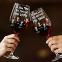 Funny,Gift For Husband,Gift For Wife,Parents,Gift For Father,Gift For Mother - Custom Photo To Mom Dad From The Reasons You Drink - Personalized Wine Glass