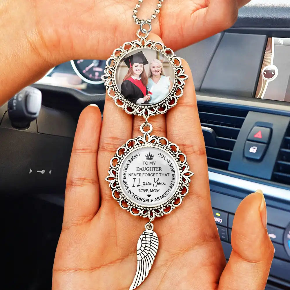 Graduation, Gift For Daughter, Gift For Son, Love - Custom Photo To My Son Never Forget That I Love You - Personalized Photo Pendant Charm