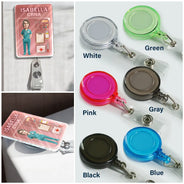 Custom Photo, Art Design, Nurse, Proud, Photo - Toybox Figure - Custom Photo Toybox Figure 3D Effect Nurse Name - Personalized Badge Reel