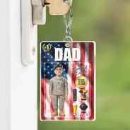 Gift For Husband,Gift For Yourself,Gift For Men,Gift For Father,Gift For Grandpa,Non-Eng,Photo - Toybox Figure,Playful - Custom Photo Toybox Figure Dad Grandpa Limited Edition - Personalized Acrylic Keychain