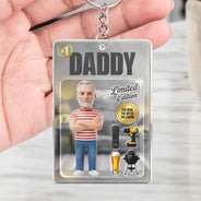 Gift For Husband,Gift For Yourself,Gift For Men,Gift For Father,Gift For Grandpa,Non-Eng,Photo - Toybox Figure,Playful - Custom Photo Toybox Figure Dad Grandpa Limited Edition - Personalized Acrylic Keychain