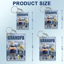 Gift For Husband,Gift For Yourself,Gift For Men,Gift For Father,Gift For Grandpa,Non-Eng,Photo - Toybox Figure,Playful - Custom Photo Toybox Figure Dad Grandpa Limited Edition - Personalized Acrylic Keychain