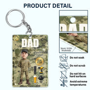Gift For Husband,Gift For Yourself,Gift For Men,Gift For Father,Gift For Grandpa,Non-Eng,Photo - Toybox Figure,Playful - Custom Photo Toybox Figure Dad Grandpa Limited Edition - Personalized Acrylic Keychain