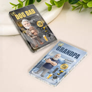Gift For Husband,Gift For Yourself,Gift For Men,Gift For Father,Gift For Grandpa,Non-Eng,Photo - Toybox Figure,Playful - Custom Photo Toybox Figure Dad Grandpa Limited Edition - Personalized Acrylic Magnet