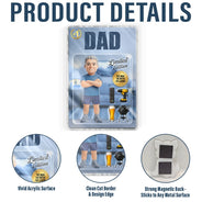 Gift For Husband,Gift For Yourself,Gift For Men,Gift For Father,Gift For Grandpa,Non-Eng,Photo - Toybox Figure,Playful - Custom Photo Toybox Figure Dad Grandpa Limited Edition - Personalized Acrylic Magnet